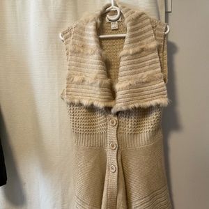 Women’s Real Rabbit Fur Sweater Vest